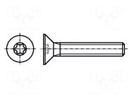 Screw; M3x20; 0.5; Head: countersunk; Torx®; TX10; steel; zinc BOSSARD