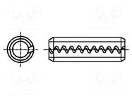 Springy stud; spring steel; BN 879; Ø: 5mm; L: 35mm BOSSARD