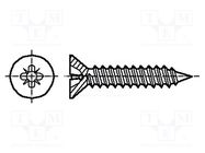 Screw; for metal; 2.2x6.5; Head: countersunk; Pozidriv; PZ1; zinc BOSSARD