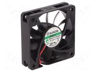 Fan: DC; axial; 12VDC; 60x60x15mm; 44.62m3/h; 34.2dBA; Vapo; 4700rpm SUNON