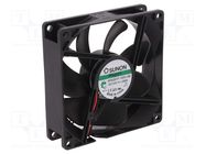 Fan: DC; axial; 12VDC; 92x92x25mm; 87.04m3/h; 34dBA; Vapo; 3000rpm SUNON