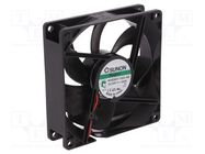 Fan: DC; axial; 24VDC; 92x92x25mm; 87.04m3/h; 34dBA; Vapo; 3000rpm SUNON