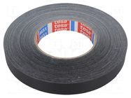 Tape: duct; W: 19mm; L: 50m; Thk: 0.31mm; black; natural caoutchouc TESA