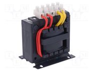 Transformer: mains; 63VA; 230VAC; 24V; Leads: terminal block; IP00 BREVE TUFVASSONS