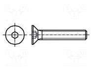 Screw; M6x10; 1; Head: countersunk; hex key; HEX 4mm; DIN 7991 BOSSARD