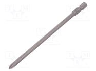 Screwdriver bit; Phillips; PH1; Overall len: 127mm WERA