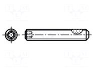 Screw; withTuflok patch; M5x6; 0.8; Head: without head; hex key BOSSARD