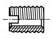 Threaded insert; A1 stainless steel; M10; BN 2708; L: 18mm BOSSARD