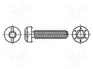 Screw; for metal; 3x12; Head: cheese head; slotted,Torx®; zinc 