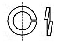 Washer; spring; M5; D=9.2mm; h=1.2mm; A2 stainless steel; DIN 127B BOSSARD