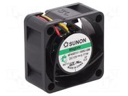 Fan: DC; axial; 12VDC; 40x40x20mm; 15.04m3/h; 25.5dBA; Vapo; 7000rpm SUNON