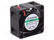 Fan: DC; axial; 24VDC; 40x40x20mm; 15.04m3/h; 25.5dBA; Vapo; 7000rpm SUNON