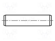 Cylindrical stud; A2 stainless steel; BN 684; Ø: 1mm; L: 8mm; DIN 7 BOSSARD