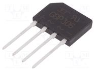 Bridge rectifier: single-phase; Urmax: 600V; If: 3A; Ifsm: 90A; flat YANGJIE TECHNOLOGY