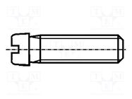 Screw; M4x10; 0.7; Head: cheese head; slotted; 1mm; steel; zinc BOSSARD