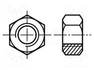 Nut; hexagonal; M20; 2.5; polyamide; H: 18mm; 30mm; DIN 555; ISO 4034 BOSSARD