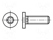 Screw; M3x20; 0.5; Head: cheese head; Torx®; TX08; steel; zinc BOSSARD