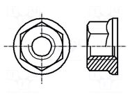 Nut; with flange; hexagonal; M14; 2; steel; 21mm; BN 20241; DIN 6923 BOSSARD