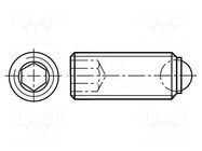 Ball latch; steel; BN 20214; Thread: M4; 6mm; Plating: black finish BOSSARD