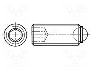 Ball latch; steel; BN 20214; Thread: M4; 6mm; Plating: black finish BOSSARD