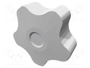 Knob; Ø: 50mm; Ext.thread: M12; 20mm; H: 32mm; technopolymer PP ELESA+GANTER