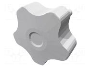 Knob; Ø: 40mm; Ext.thread: M6; 25mm; H: 27mm; technopolymer PP ELESA+GANTER