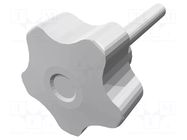 Knob; Ø: 32mm; Ext.thread: M6; 40mm; H: 23mm; technopolymer PP ELESA+GANTER