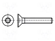 Screw; M2x10; 0.4; Head: countersunk; Torx®; TX06; ISO 14581 BOSSARD