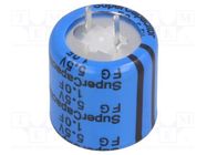 Supercapacitor; THT; 1F; 5.5VDC; -20÷80%; Body dim: Ø16.5x19mm KEMET