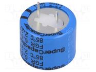 Supercapacitor; THT; 2.2F; 5.5VDC; -20÷80%; Body dim: Ø21.5x19mm KEMET