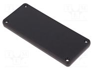 Side panel; for enclosures; Panel colour: black; 10pcs. HAMMOND