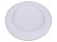 Grommet; Ømount.hole: 80mm; elastomer thermoplastic TPE; grey HT HI TECH POLYMERS