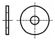 Washer; round; M2,5; D=8mm; h=0.8mm; acid resistant steel A4 KRAFTBERG