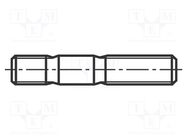 Screw; M10x30; 1.5; Head: without head; steel; zinc; DIN 939 BOSSARD