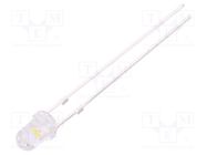 LED; 3mm; yellow (fluorescent yellow-green); 7000÷8400mcd; 30° 