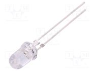 IR transmitter; 5mm; transparent; 60mW; 15°; λp max: 850nm; THT OPTOSUPPLY