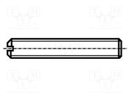 Screw; M3x10; 0.5; Head: without head; slotted; 0,4mm; steel; zinc BOSSARD