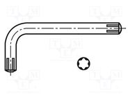 Wrench; Torx®; TX25; Overall len: 63mm; steel BOSSARD