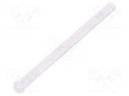 Fiber for LED; round; Ø2mm; Front: convex; straight; UL94V-0 FIX&FASTEN