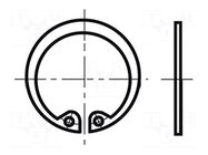 Circlip; spring steel; BN 822; Plating: black finish BOSSARD