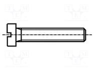 Screw; M1.2x10; 0.25; Head: cheese head; slotted; steel; DIN 84A BOSSARD