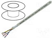 Wire; PAAR-TRONIC Li-2YCY; 2x2x0.5mm2; PE; grey; 250V; CPR: Eca HELUKABEL