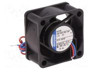 Fan: DC; axial; 12VDC; 40x40x20mm; 13.5m3/h; 29dBA; ball; 8100rpm EBM-PAPST