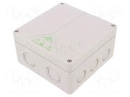 Enclosure: junction box; X: 140mm; Y: 140mm; Z: 79mm; polystyrene SPELSBERG