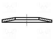 Washer; disk spring,spring; D=12mm; h=0.85mm; stainless steel BOSSARD