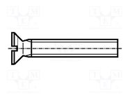 Screw; M3x6; 0.5; Head: countersunk; slotted; 0,8mm; polyamide BOSSARD