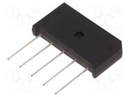 Bridge rectifier: three-phase; Urmax: 1.2kV; If: 9A; Ifsm: 150A; THT SEMIKRON DANFOSS