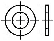 Washer; round; M2,5; D=6mm; h=0.5mm; pressboard; BN 1077 BOSSARD