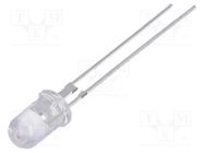 LED; 5mm; orange; 80000÷100000mcd; 15°; Front: convex; 2÷2.6V OPTOSUPPLY