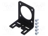 Bracket; black; bracket,mounting screws; NEMA 14; 1pcs. POLOLU